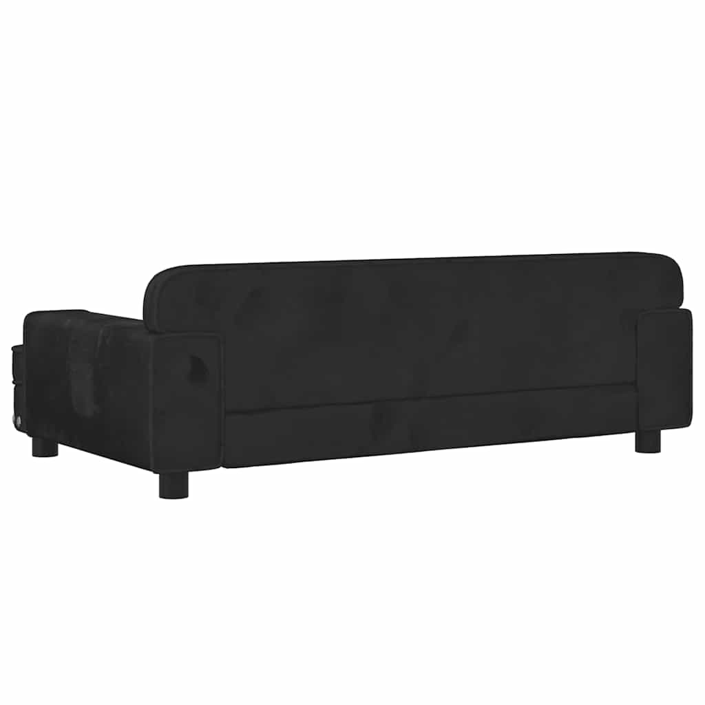 Hundebett Rosa 90x53x30 cm Samt