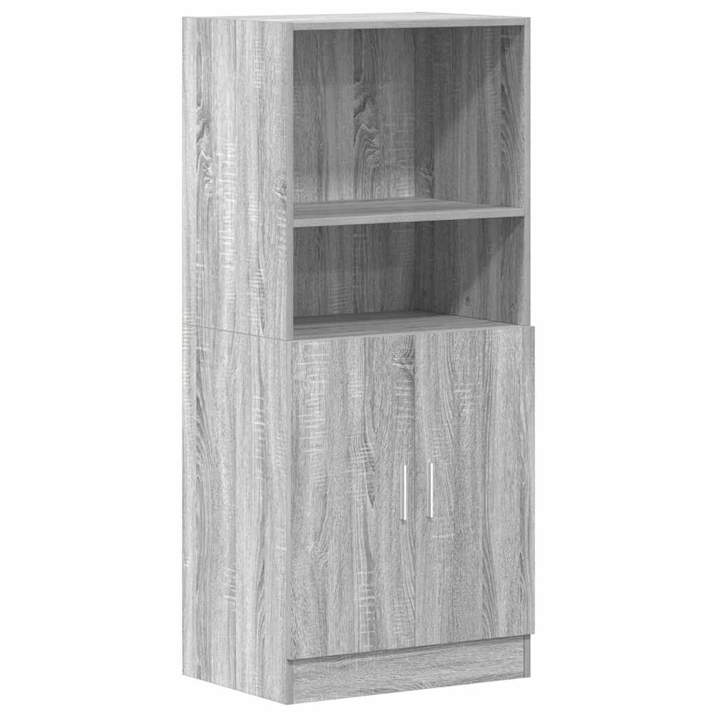 3-tlg. Küchenschrank-Set Weiß Holzwerkstoff
