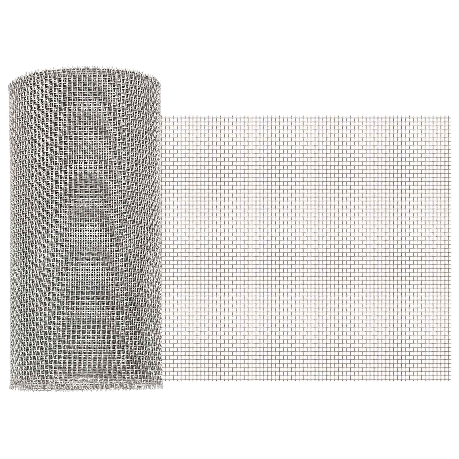 Mesh Bildschirm 20 x 500 cm 20 Mesh Edelstahl 201 Silber