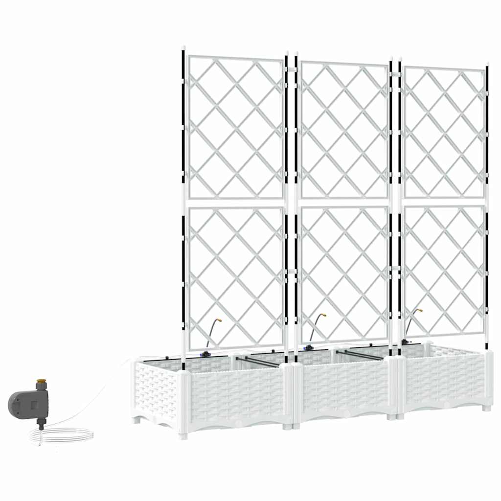 Garten-Pflanzgefäß 4 Stk. Braun 160 x 40 x 22 cm PP