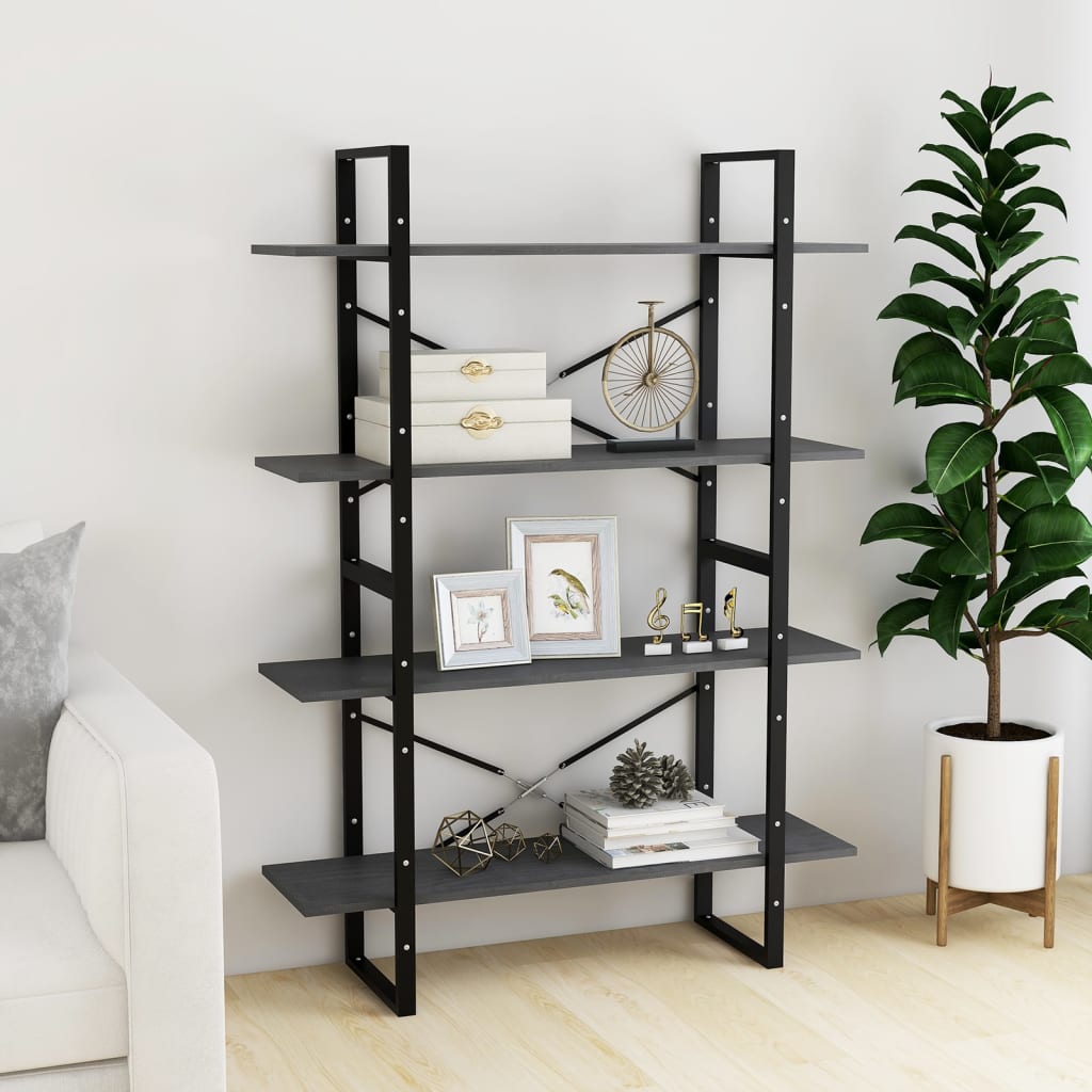 Bücherregal 2 Fächer Weiß 100x30x70 cm Holzwerkstoff