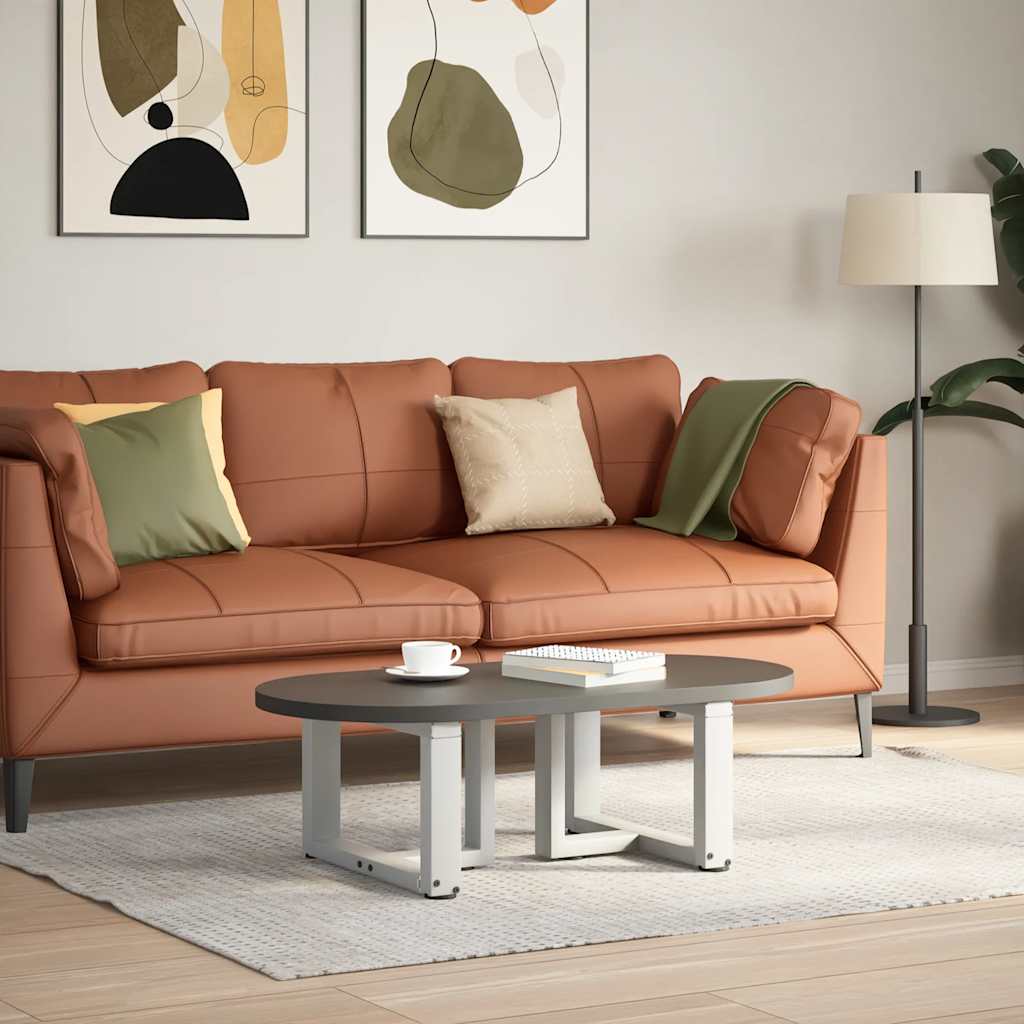Couchtischbeine T-Form 2 Stk. Schwarz 30x25x(30-31) cm Stahl