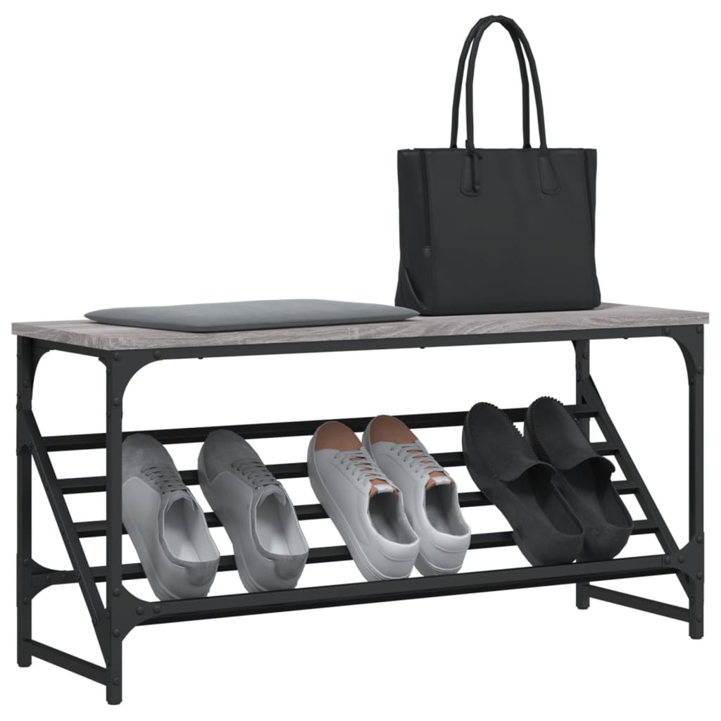 Schuhregal Schwarz 60x30x45 cm Holzwerkstoff