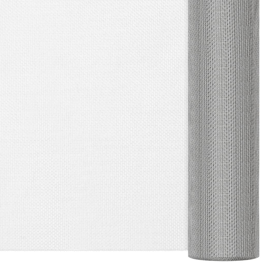 Drahtzäune 100 x 500 cm Mesh Edelstahl 201 Silber