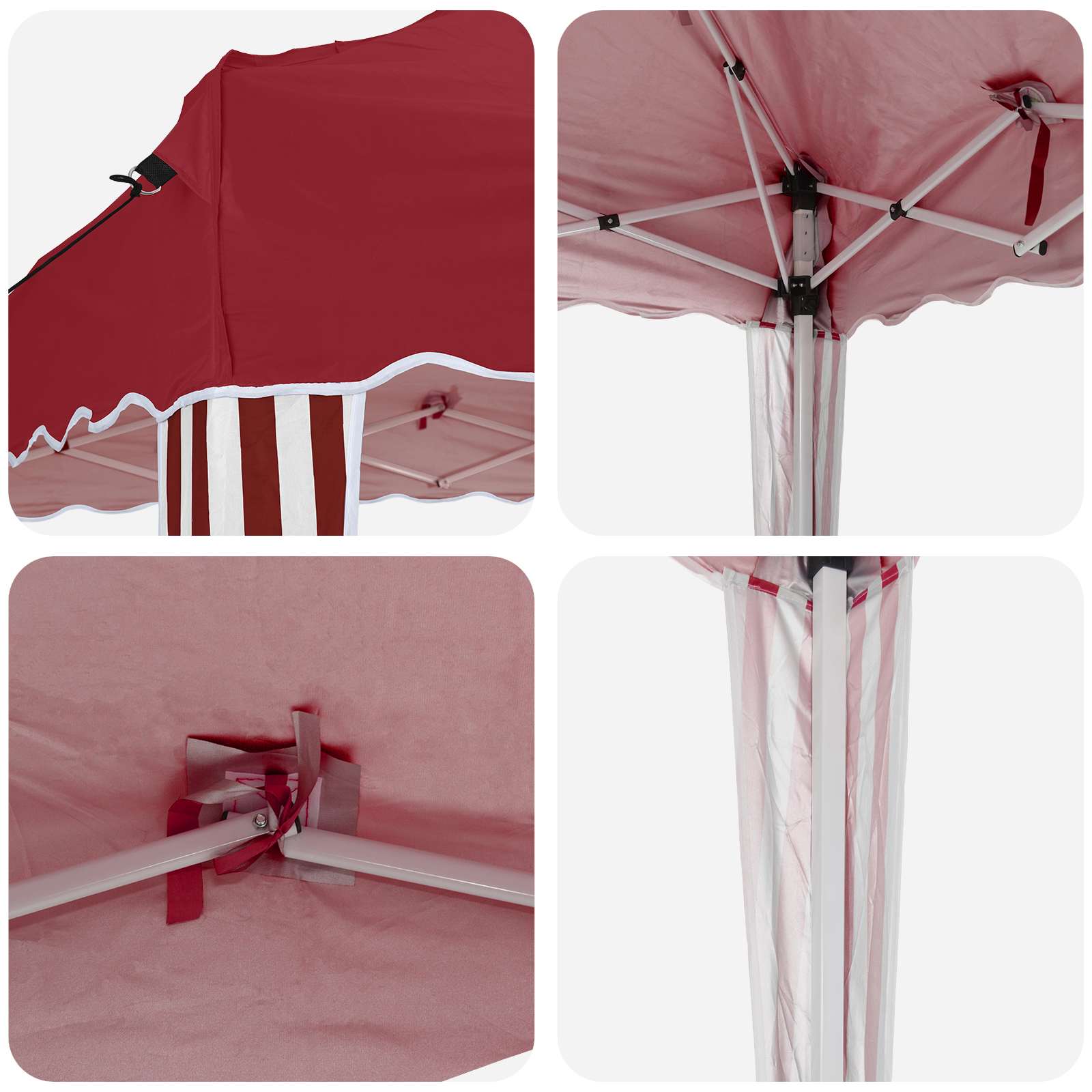 Pop-up Partyzelt 575 x 290 x 245 cm Creme