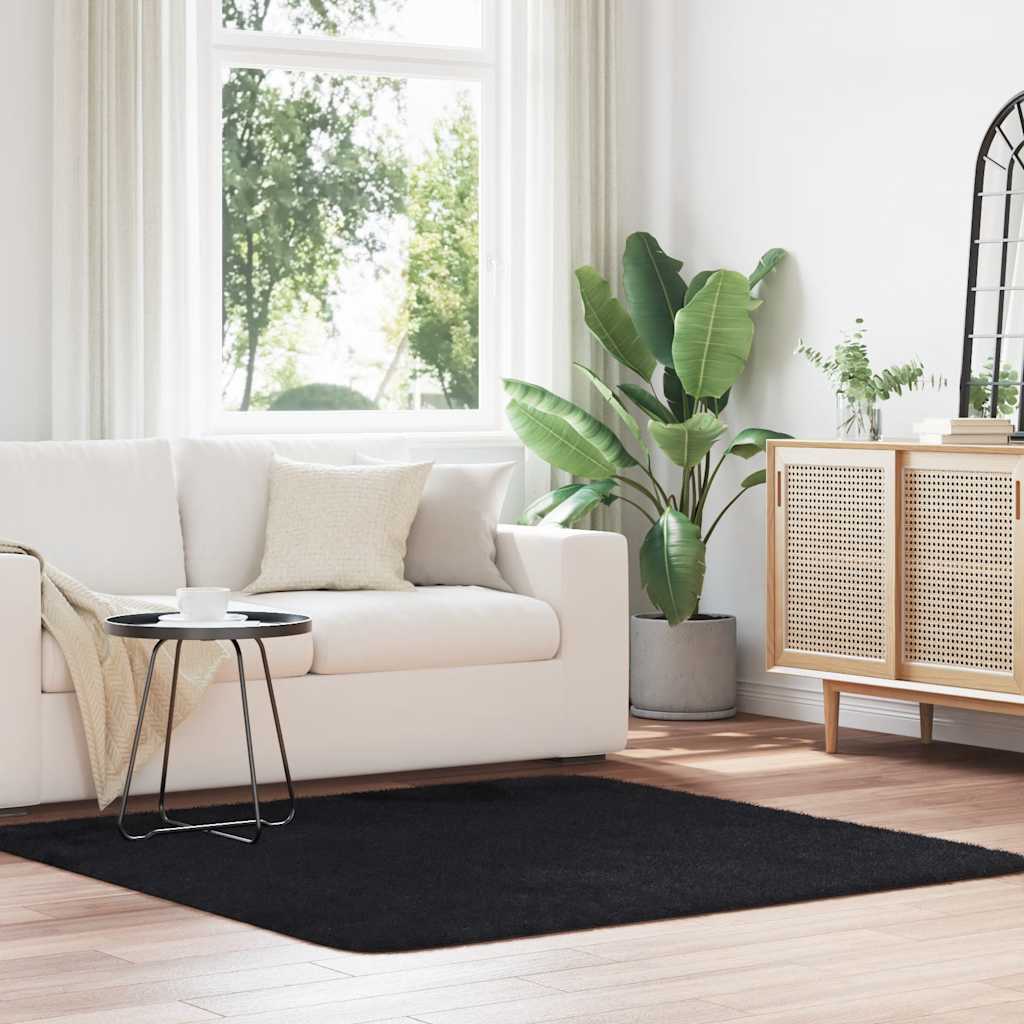 Teppich Shaggy Hochflor NAVARRA Beige 60x100 cm Polyester
