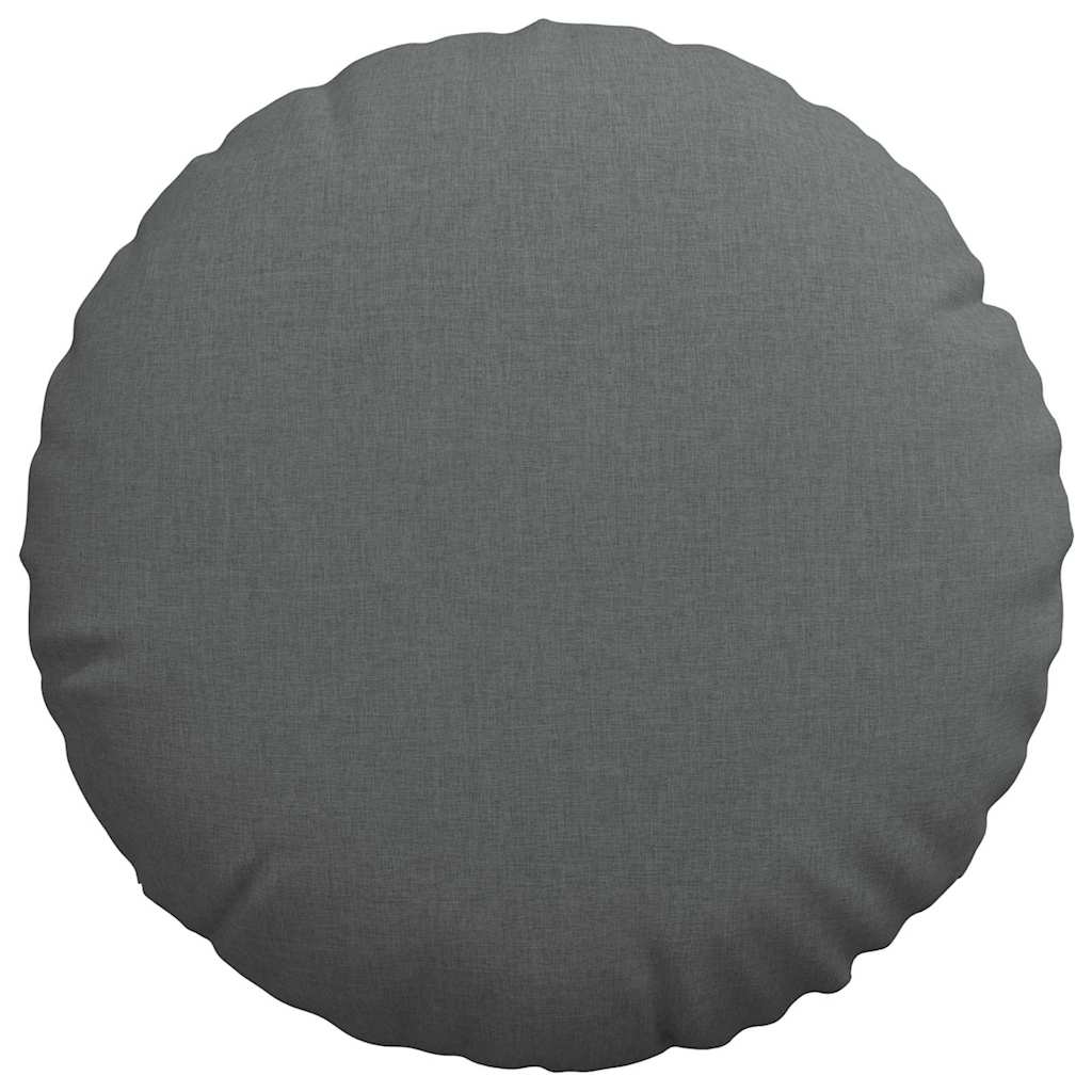 Sitzkissen 2 pcs Hellgrau Ø30 x 13 cm Stoff