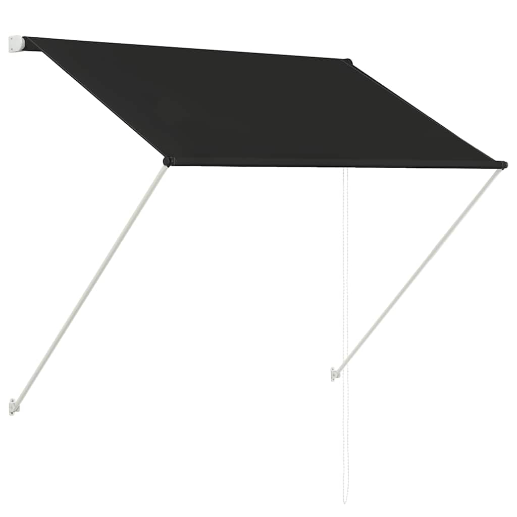 Einziehbare Markise 150×150 cm Blau und Weiß