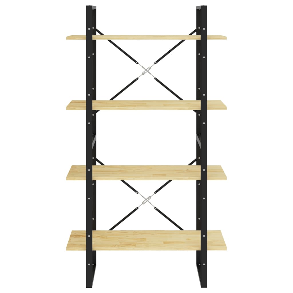 Bücherregal 2 Fächer Weiß 80x30x70 cm Holzwerkstoff