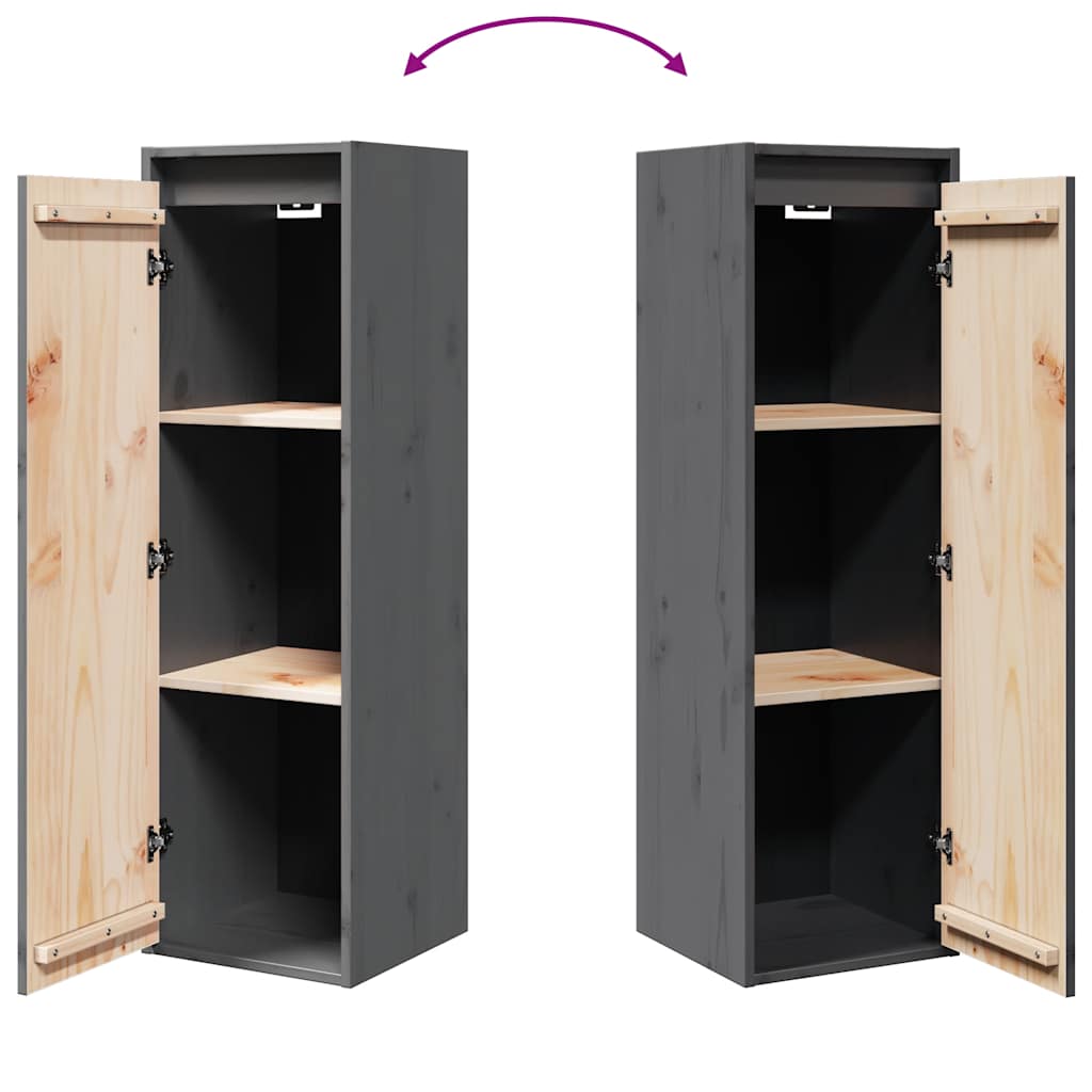 Wandschrank 30x30x100 cm Massivholz Kiefer