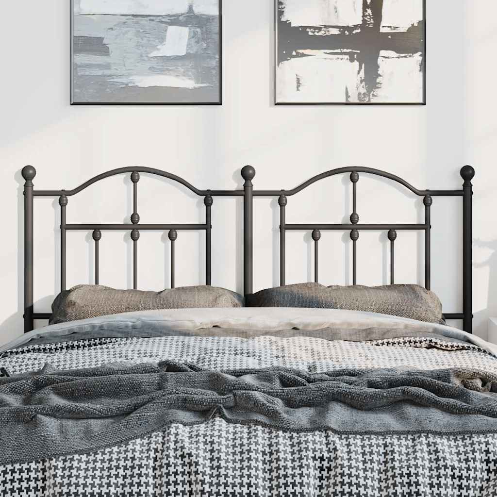 Ersatz-Kopfteil Metall Schwarz 90 cm