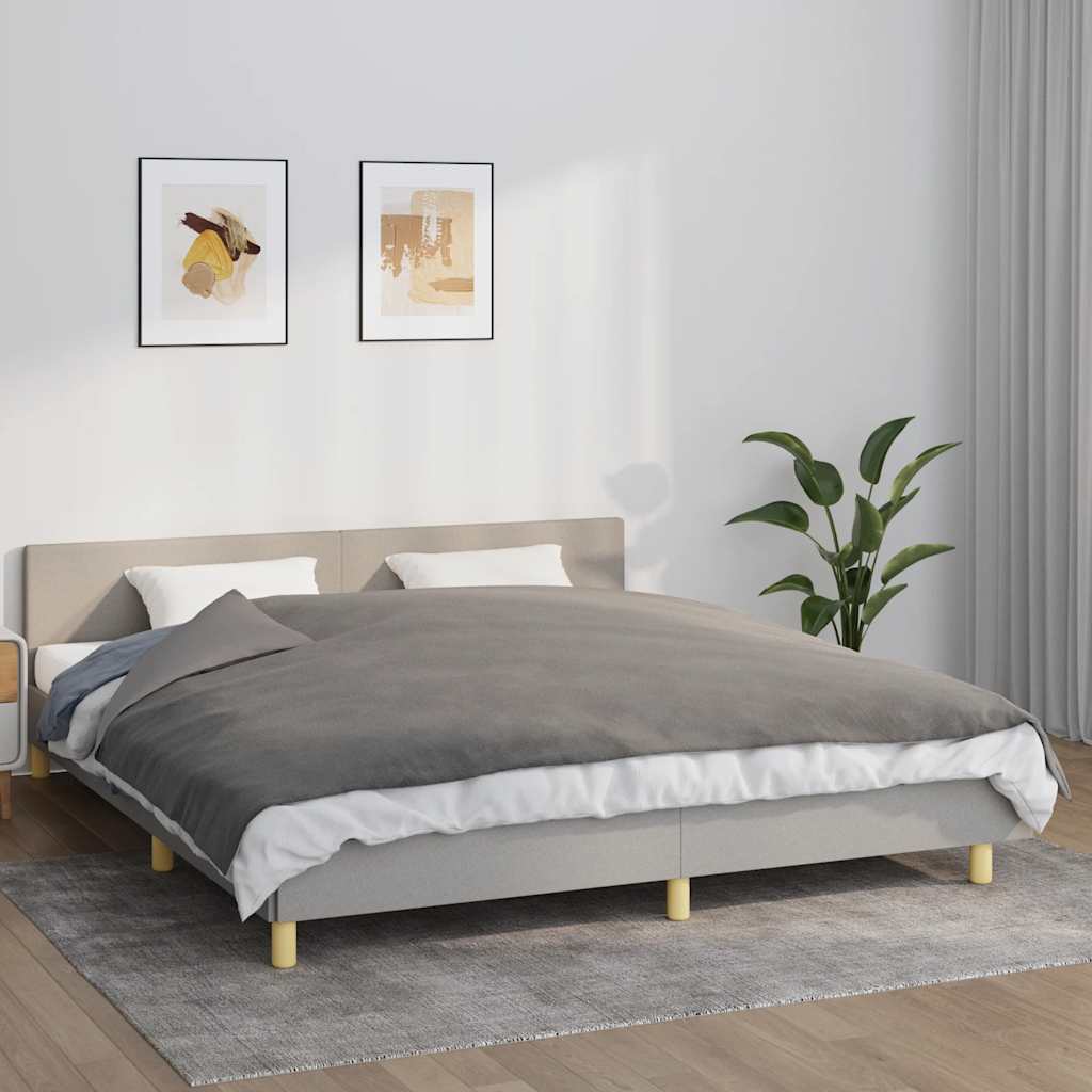 Gewichtsdecke mit Bezug Grau 122x183 cm 9 kg Stoff