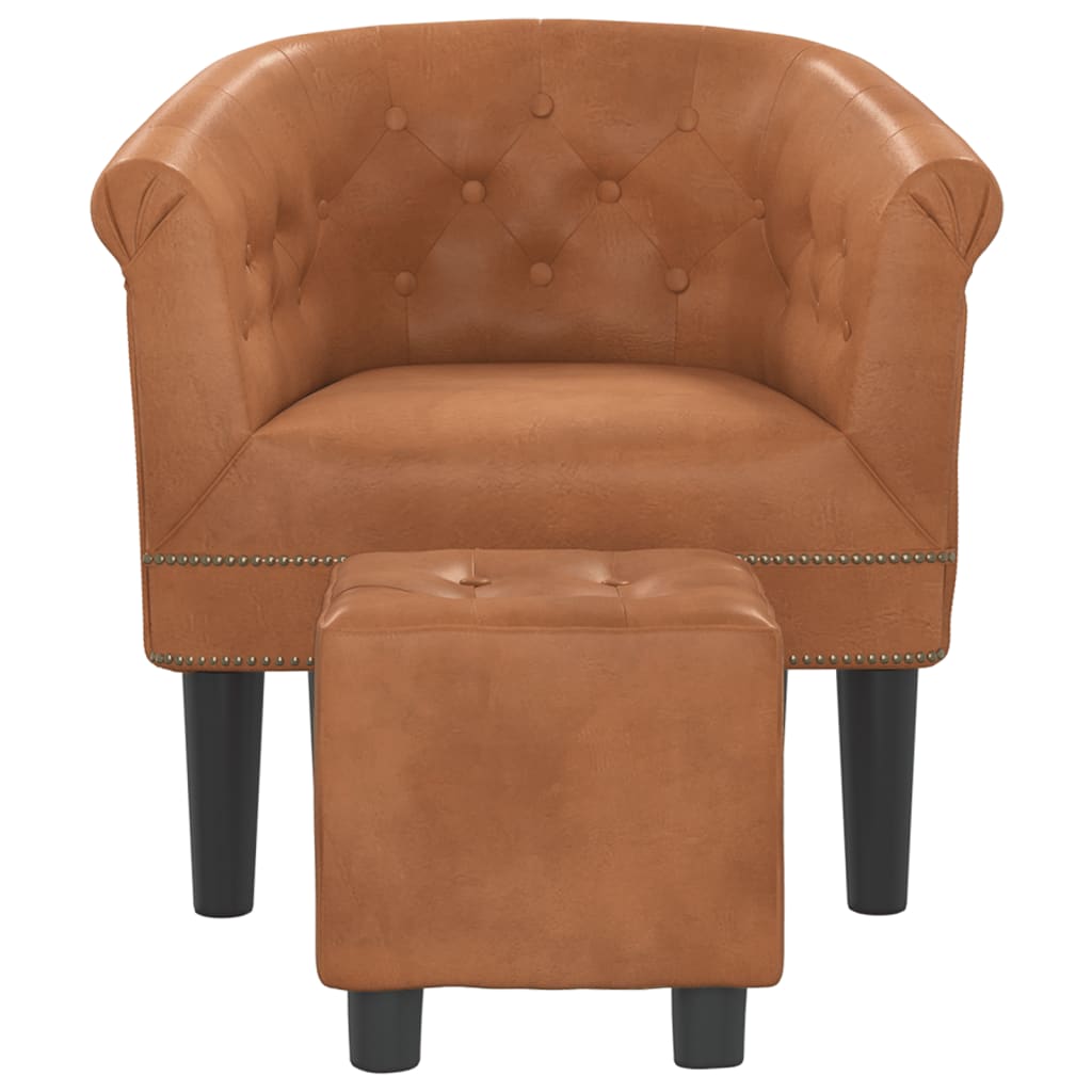 Clubsessel Gold Kunstleder