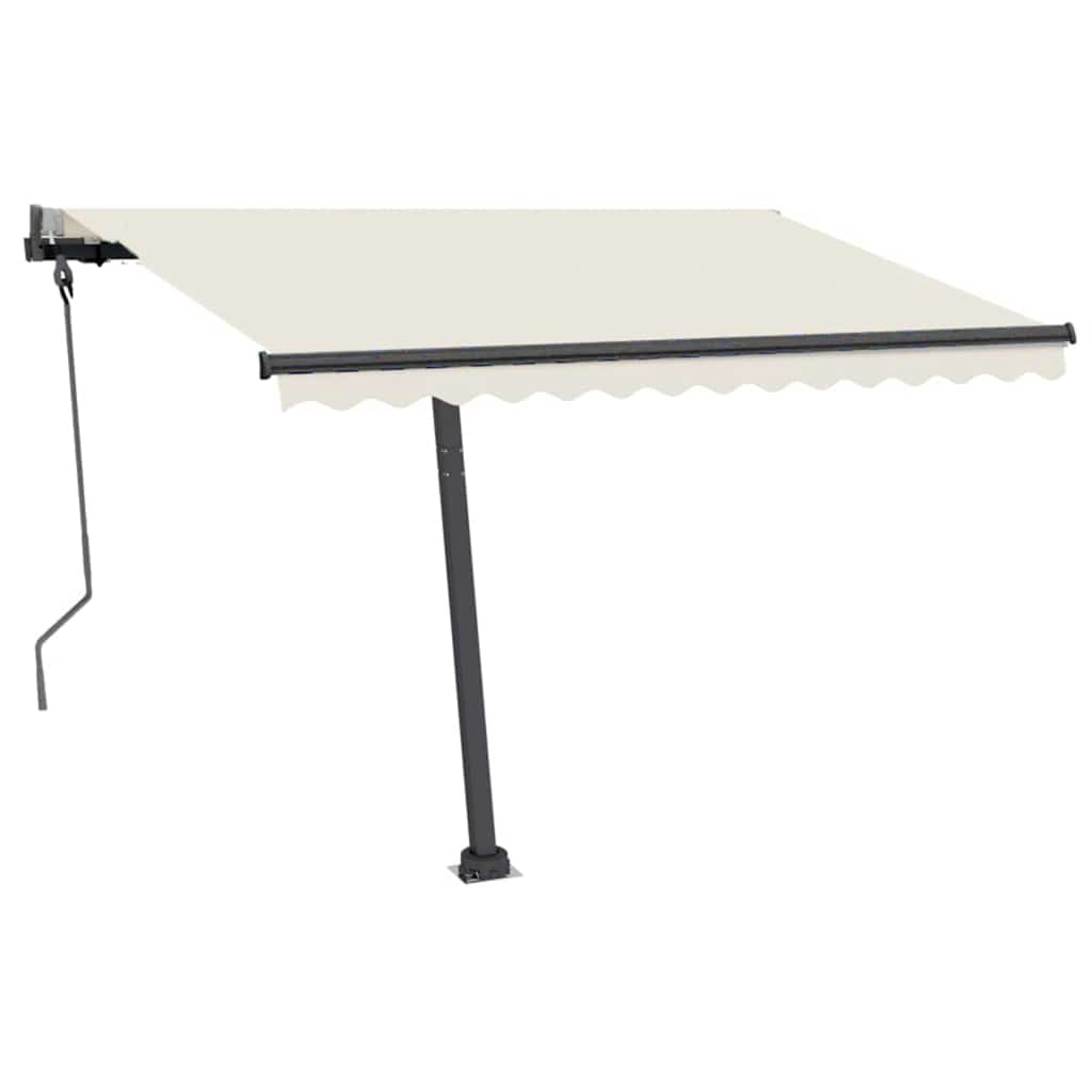 Stützen für Markisen Weiß 300x245 cm Eisen