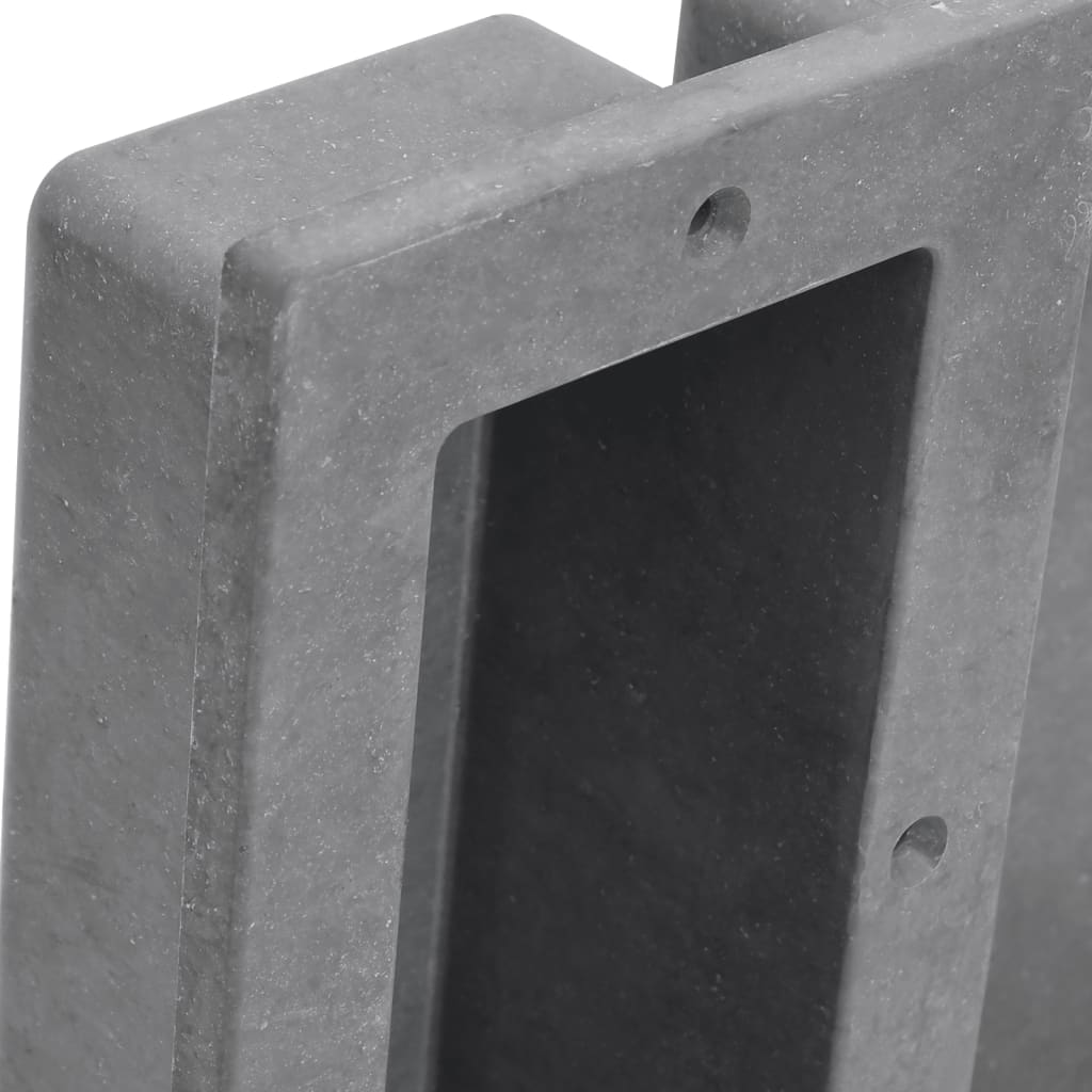 Duschnische Mattgrau 41x36x10 cm