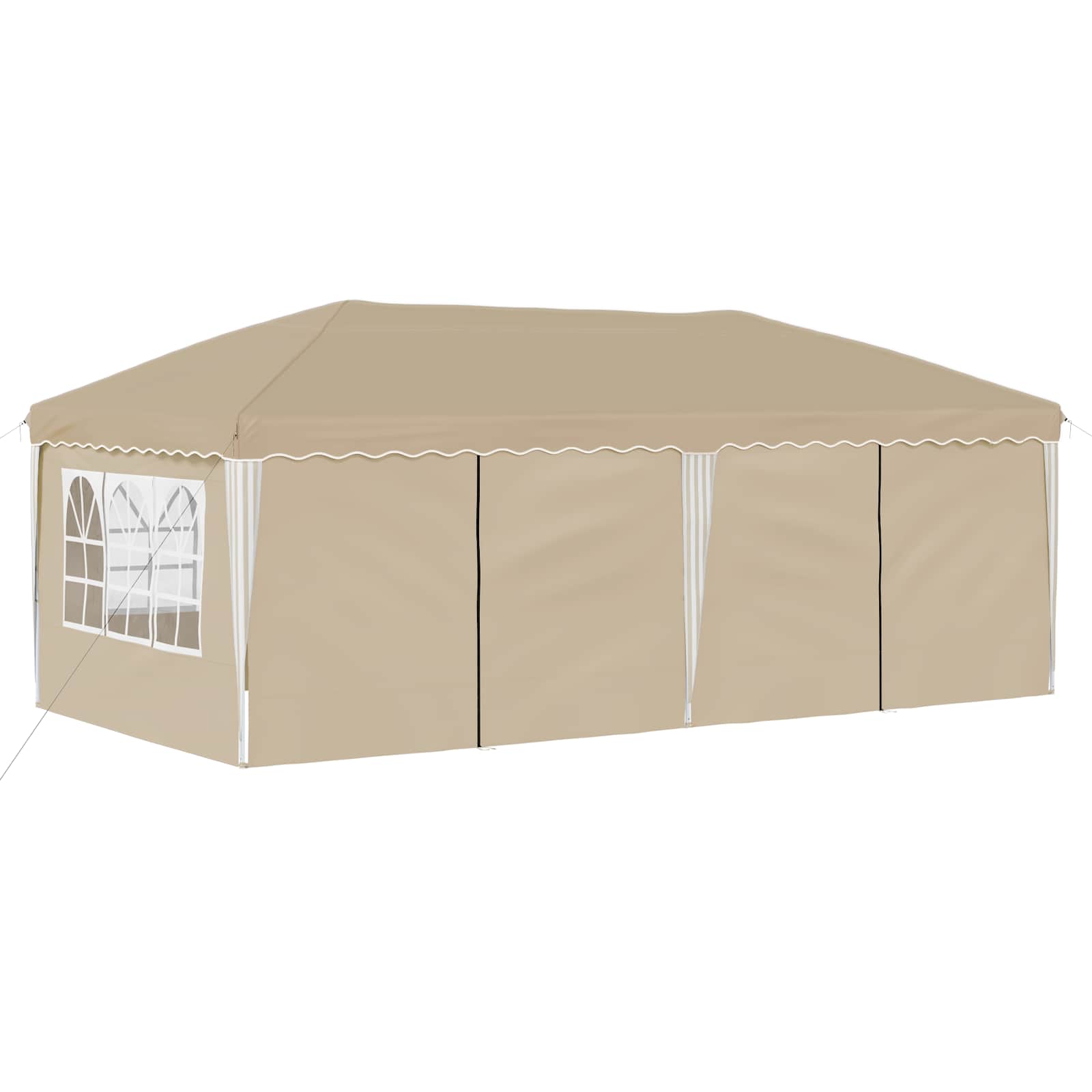 Pop-up Partyzelt 575 x 290 x 245 cm Creme