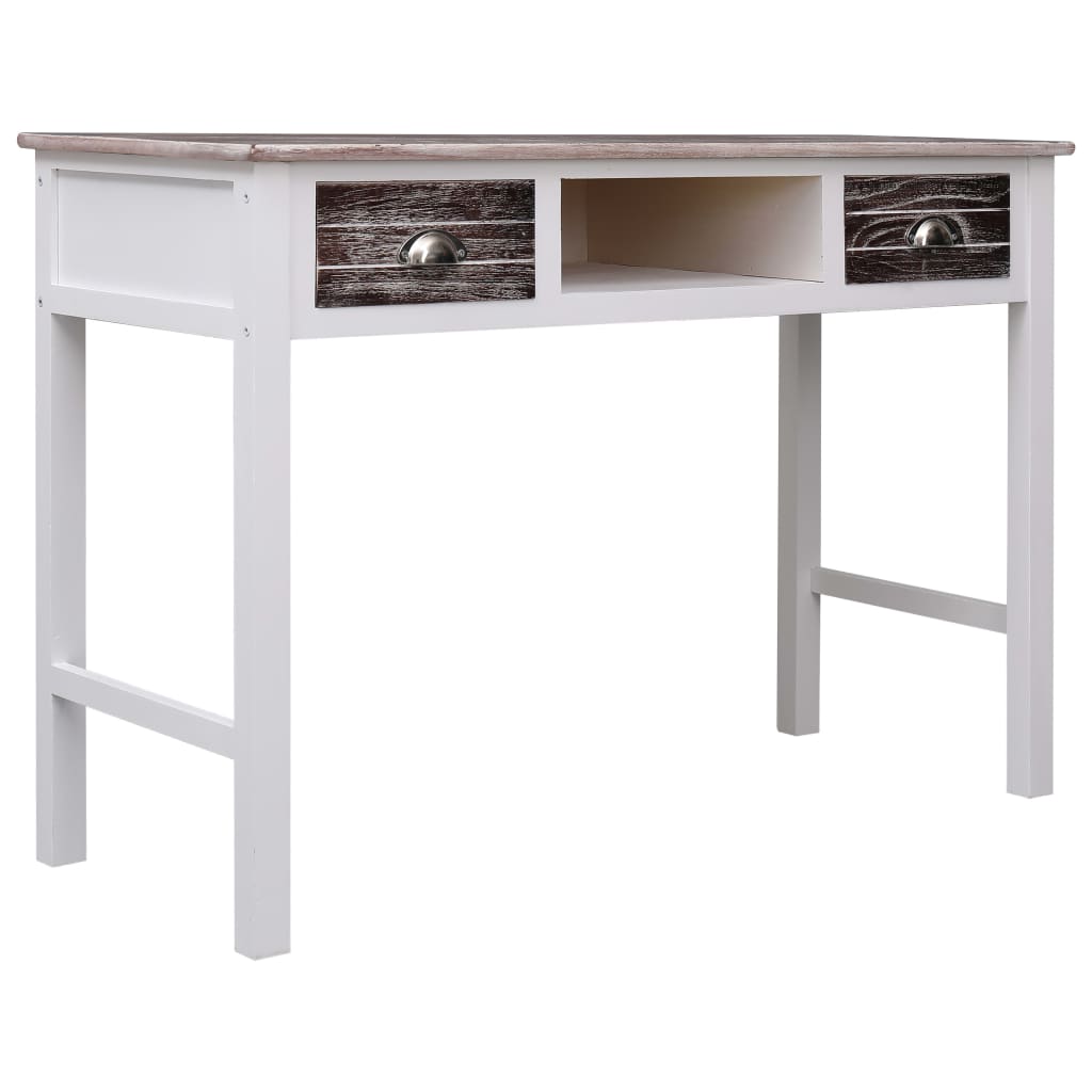 Schreibtisch Grau 110×45×76 cm Holz