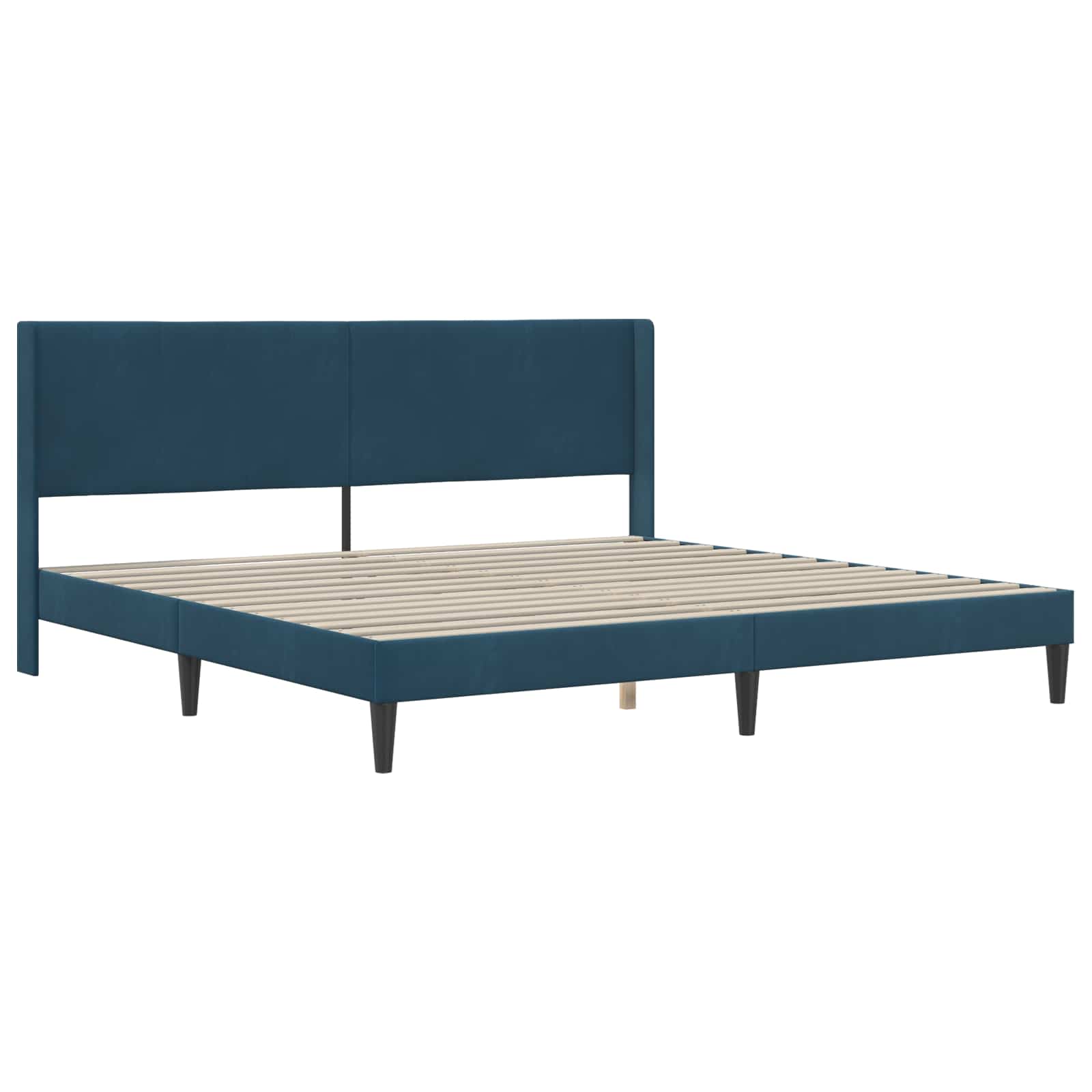 Bettgestell mit Matratze mit Kopfteil Hellgrau 80 x 200 cm Samt