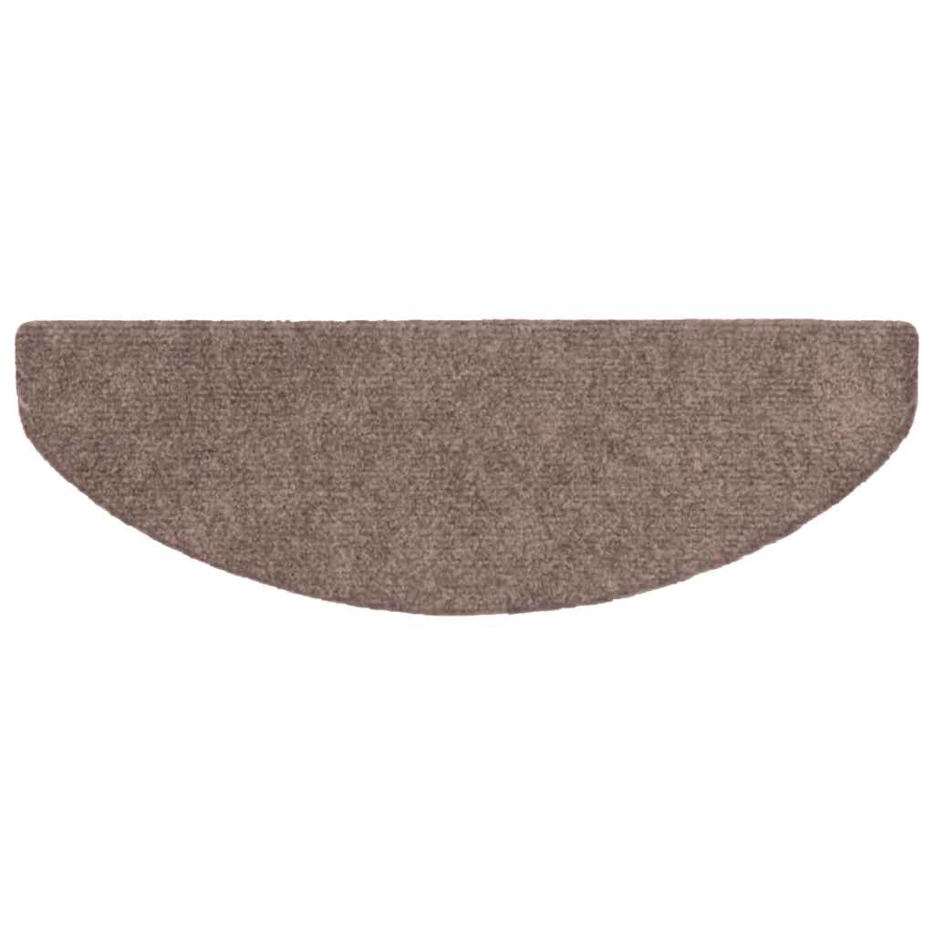 Stufenmatten Selbstklebend 15 Stk. 56x17x3 cm Hellbraun Halbrund