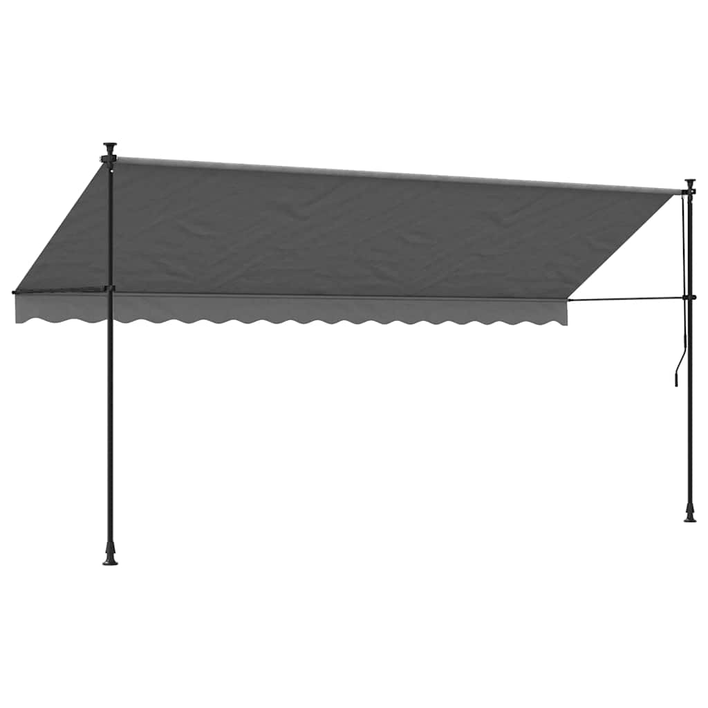 Einziehbare Markise Handbetrieben 150 cm Anthrazit