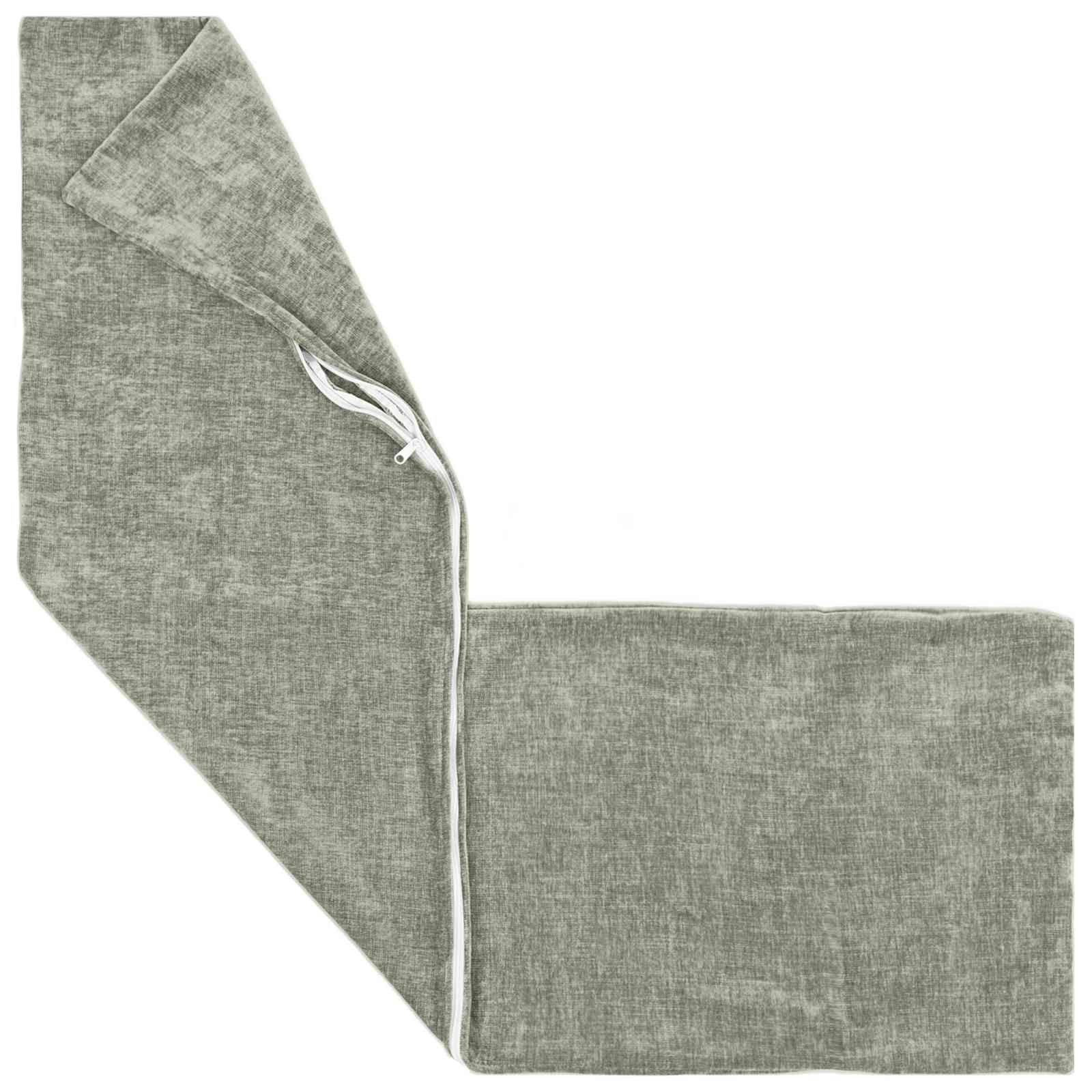 Kissenbezug 6 Stk. HEERLEN Dunkelgrau 30 x 30 cm Chenille-Stoff