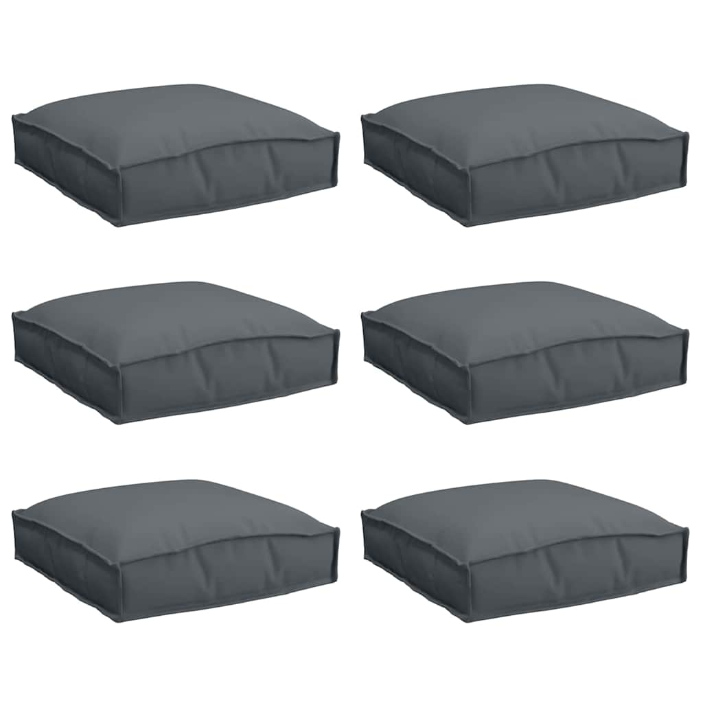 Kissen 2 pcs Anthrazit 40 x 40 x 8 cm Oxford-Stoff