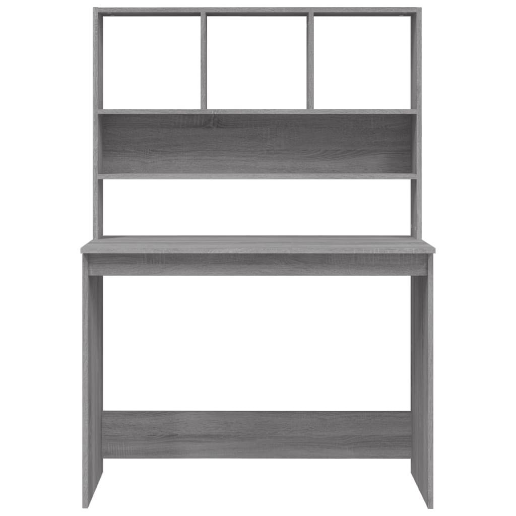 Schreibtisch mit Regal Weiß 102x45x148 cm Holzwerkstoff