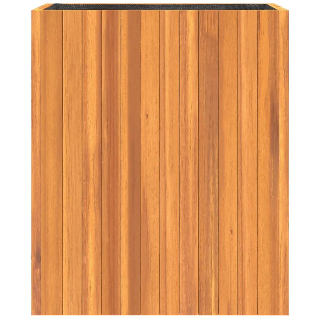 Pflanzkübel 25x25x25 cm Massivholz Akazie