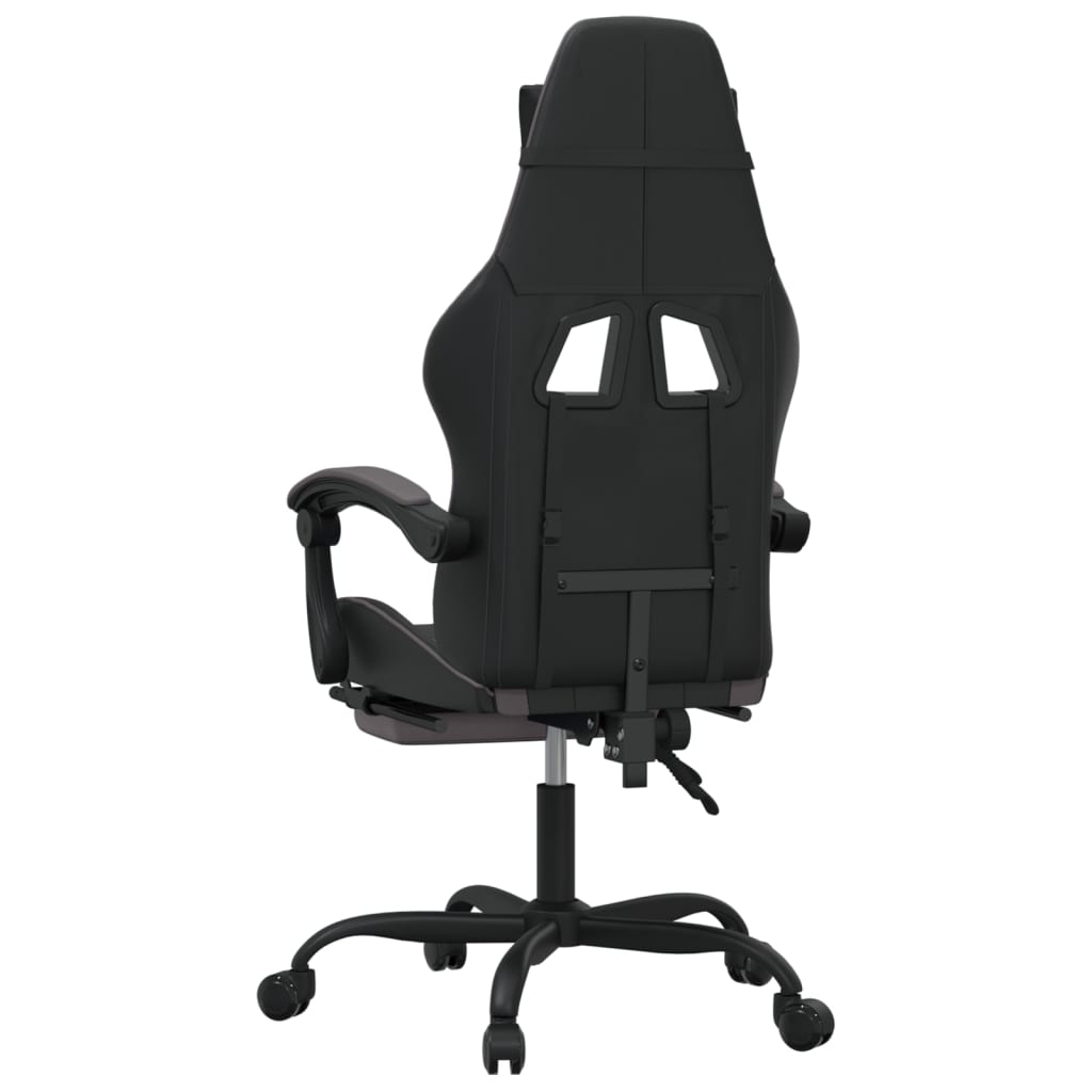 Gaming-Stuhl Drehbar Schwarz und Rot Kunstleder
