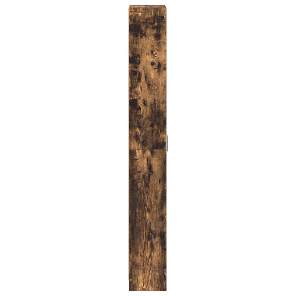 Kleiderschrank mit Regal Schwarz Eichen-Optik 55 x 25 x 189 cm