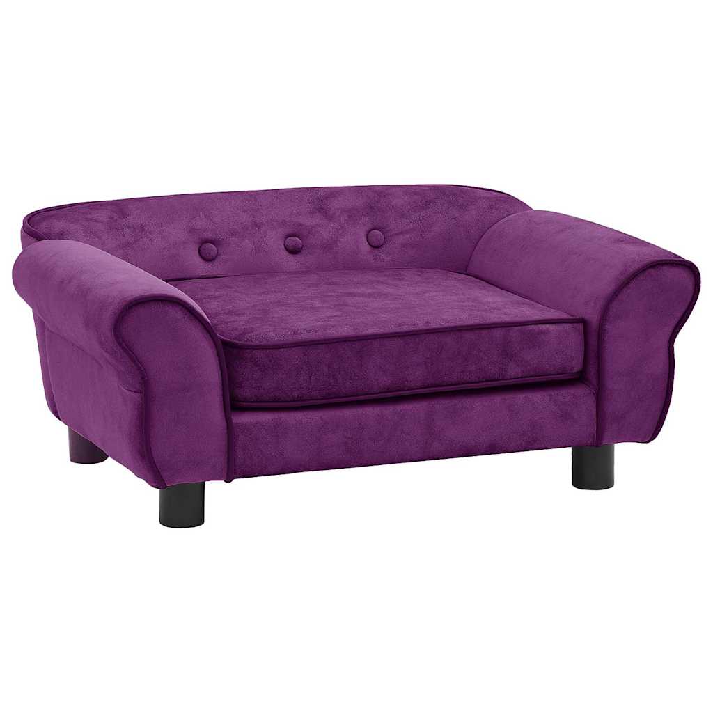 Hundesofa Dunkelgrau 72x45x30 cm Plüsch