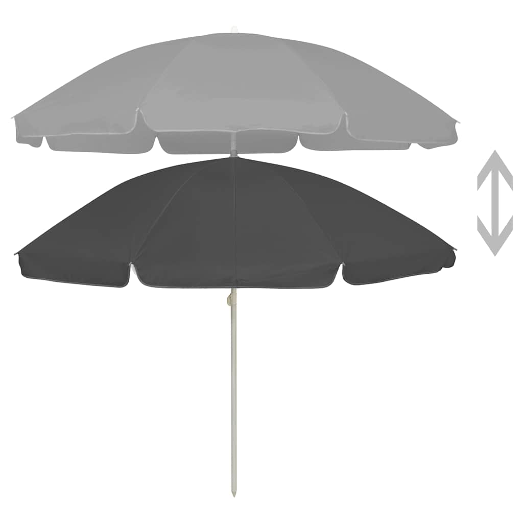 Sonnenschirm mit Stahlmast Sandfarbe 180 cm