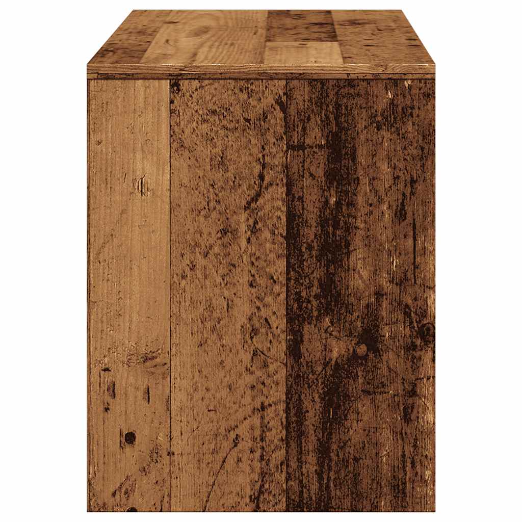 Schminkhocker Weiß 70x35x45 cm Holzwerkstoff