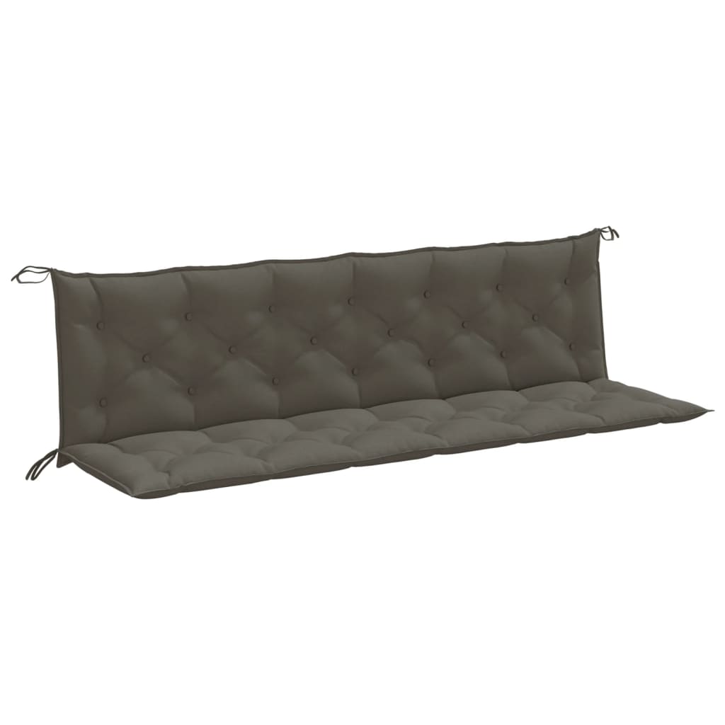 Gartenbank-Auflagen 2 Stk. Melange Anthrazit 100x50x7 cm Stoff