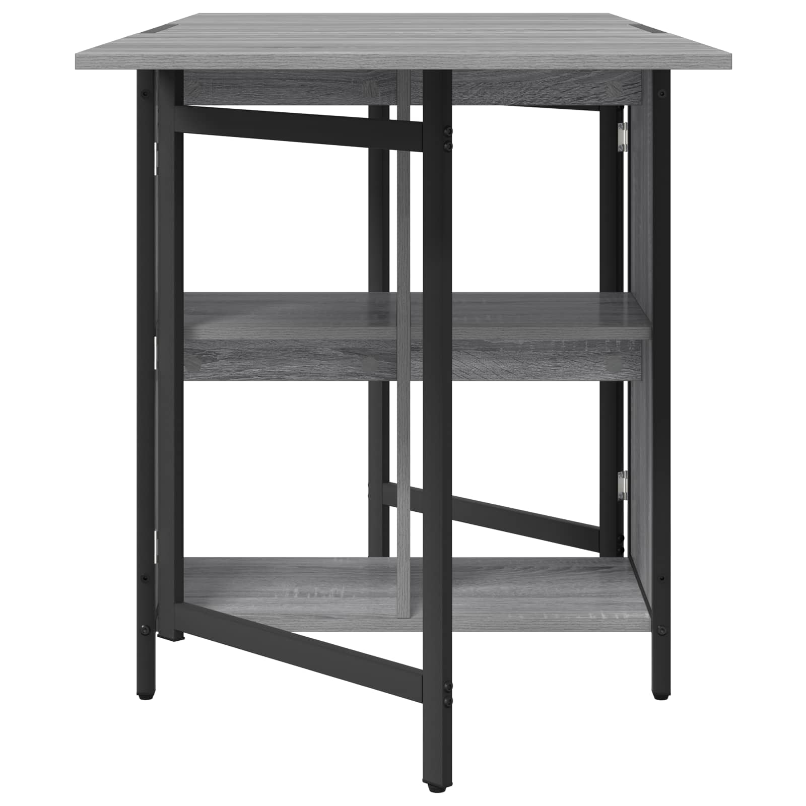 Esstisch 144 x 60 x 75 cm Holzwerkstoff Schwarze Eiche