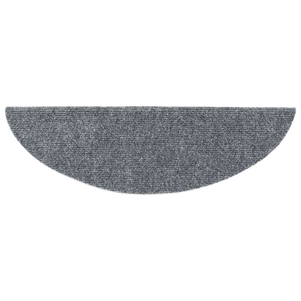 Stufenmatten Selbstklebend 15 Stk. 56x17x3 cm Hellbraun Halbrund