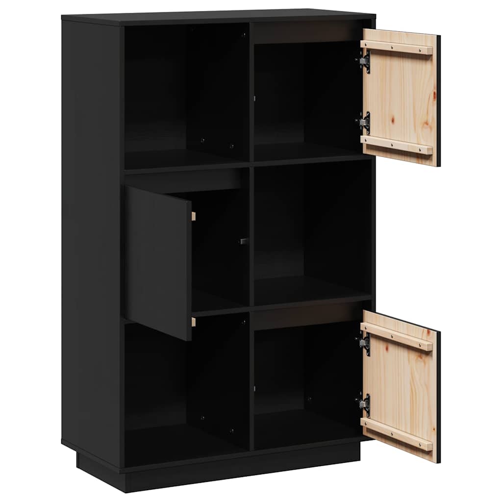 Highboard 74x35x117 cm Massivholz Kiefer