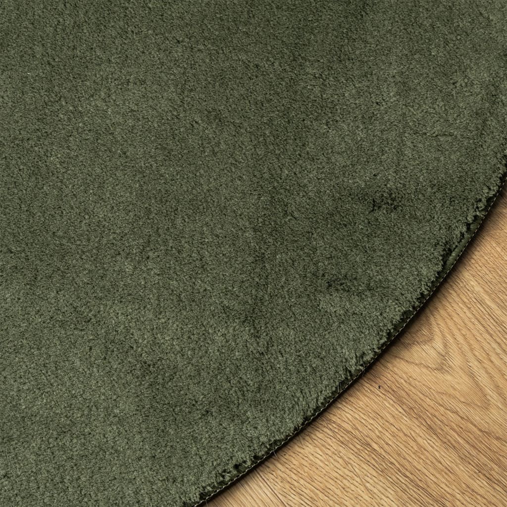 Teppich HUARTE Kurzflor Weich und Waschbar Anthrazit 60x110 cm