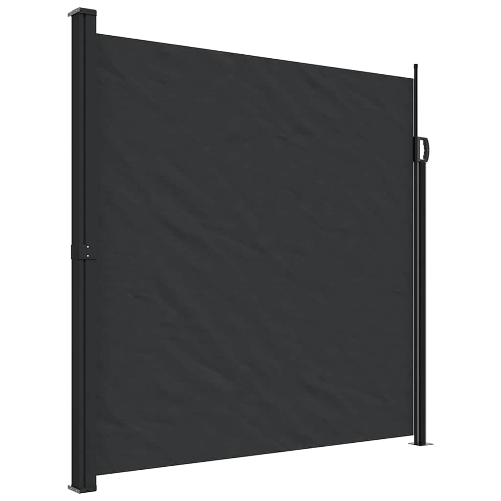 Seitenmarkise Ausziehbar Schwarz 100x300 cm