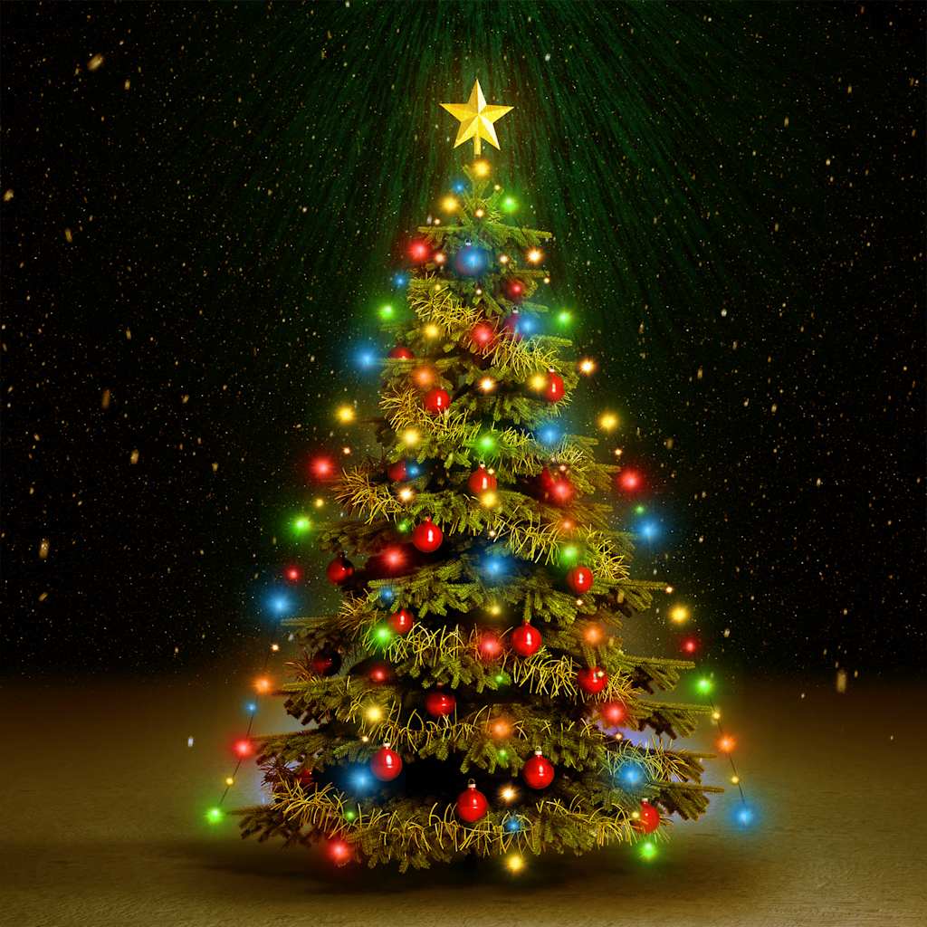 Weihnachtsbaum-Lichternetz mit 180 LEDs Kaltweiß 180 cm