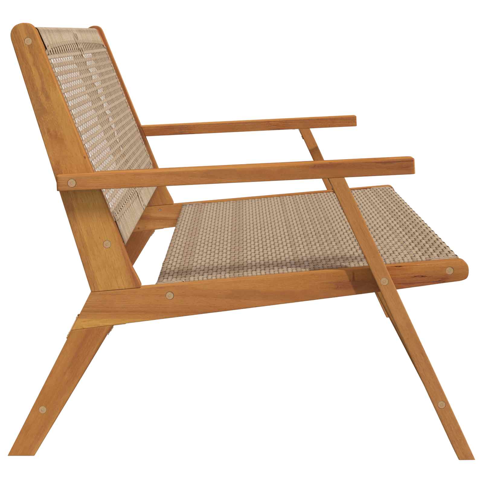 gartenmöbel Schwarz 122 x 78 x 73 cm Massivholz Akazie