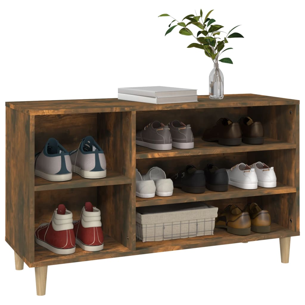 Schuhregal Weiß 102x36x60 cm Holzwerkstoff