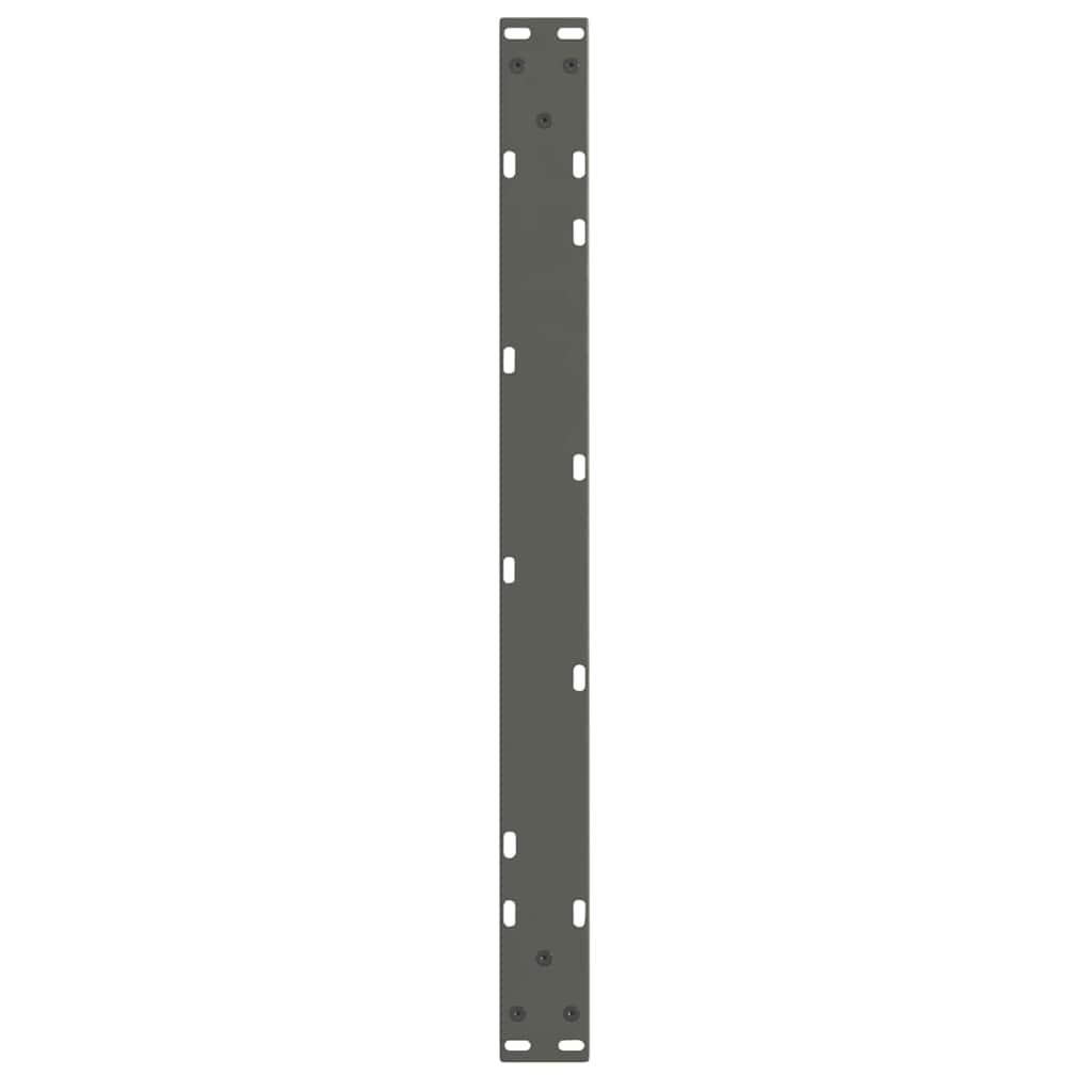 Couchtischbeine V-Form 2 Stück Schwarz 30x(30-31,3) cm Stahl