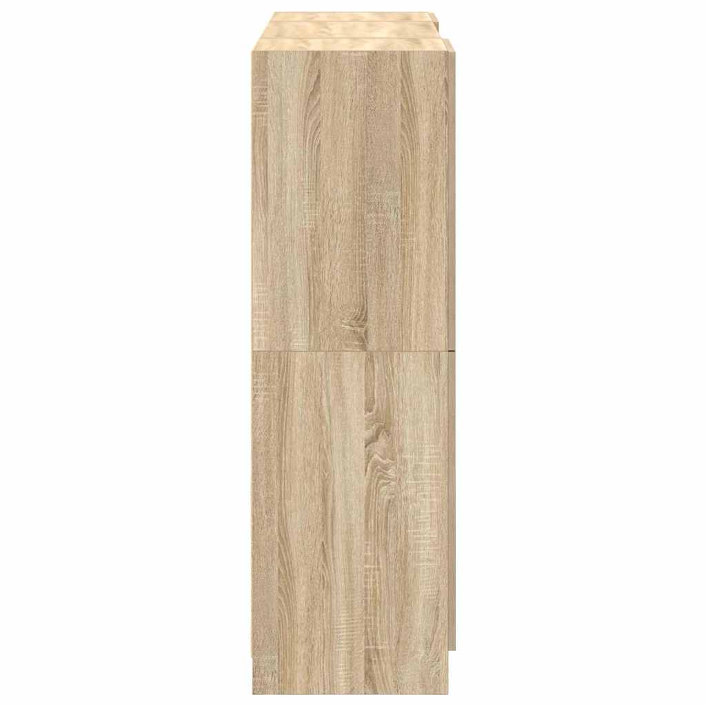 3-tlg. Küchenschrank-Set Weiß Holzwerkstoff