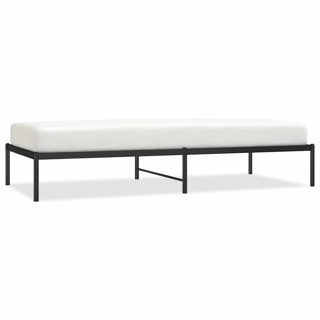 Bettgestell Metall Schwarz 75x190 cm