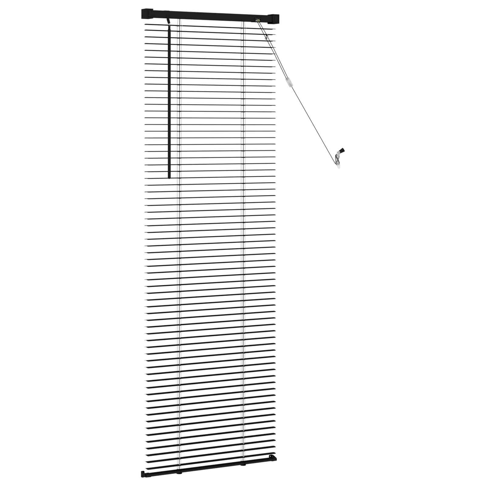 Jalousie Silber Grau 150 x 40 cm 25 mm PVC