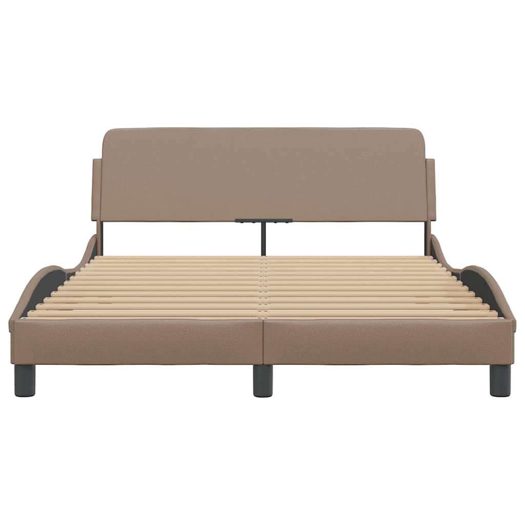 Bettgestell "Dover" Schwarz 80x200 cm Kunstleder