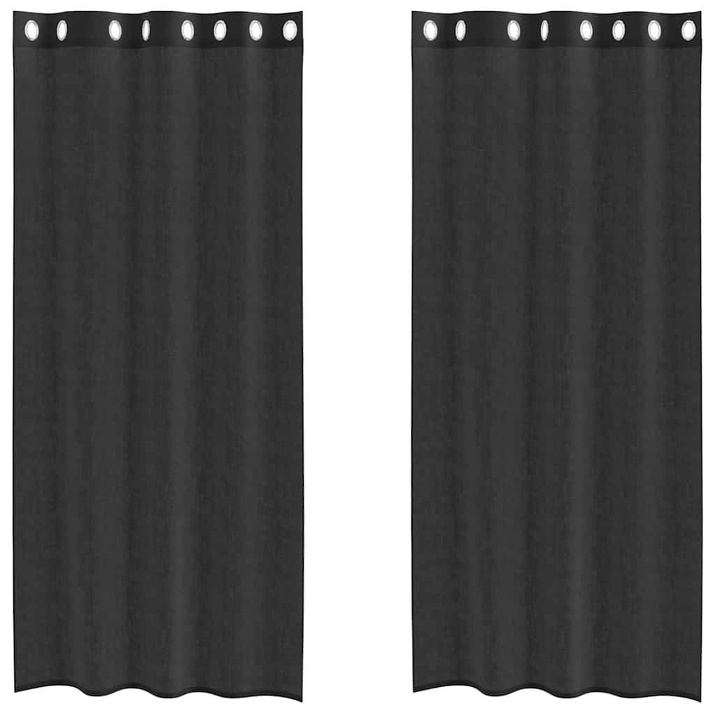 Voile Vorhänge mit Ösen 2 Stk. Apfelgrün 140x140 cm