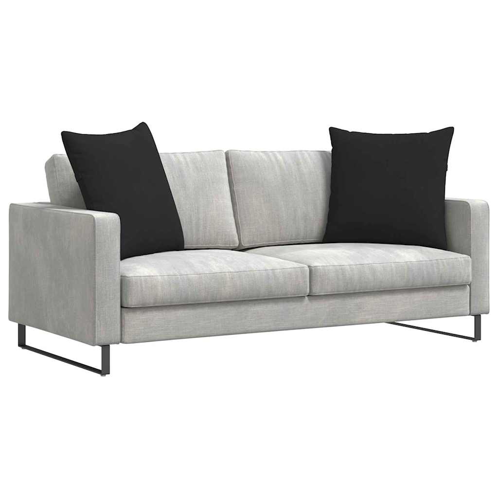 Sofakissen 2 Stück Taupe 50 x 30 cm Stoff