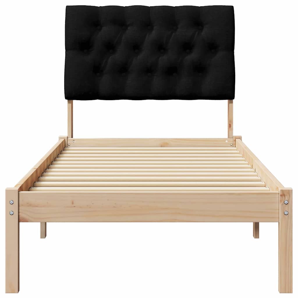 Bettgestell mit gepolstertem Kopfteil Braun 200 x 200 cm